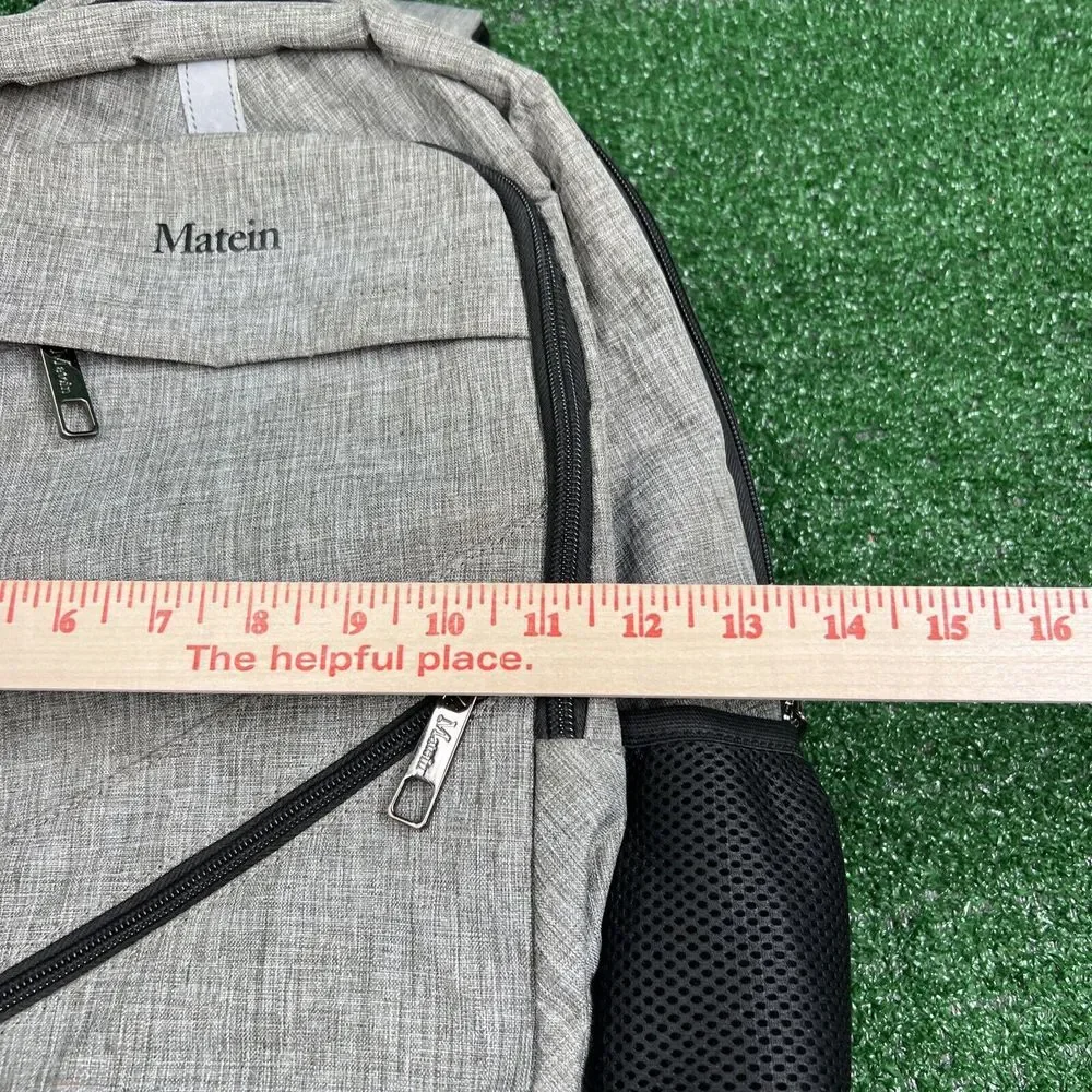 Matein Travel Laptop Backpack 17 inch Business Flight Approved Carry On‎ Gray